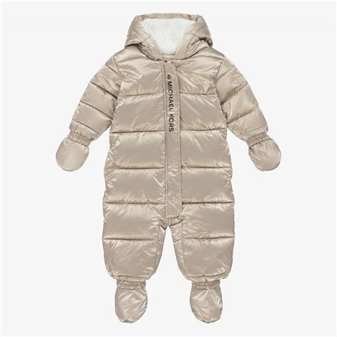 baby snowsuit michael kors|Metallic Logo Snowsuit .